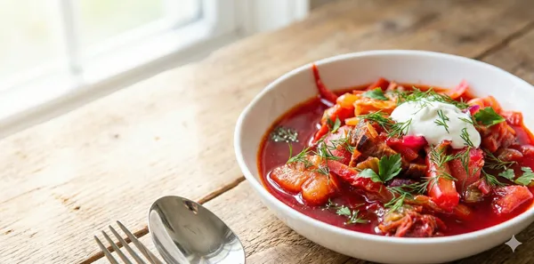 具だくさんボルシチの写真